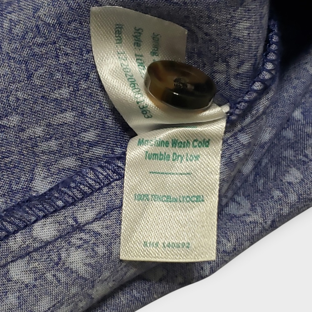 Marine Layer Camila Mini Dress Blue Ditsy Floral Sz XS Button Front Belted - Picture 8 of 12